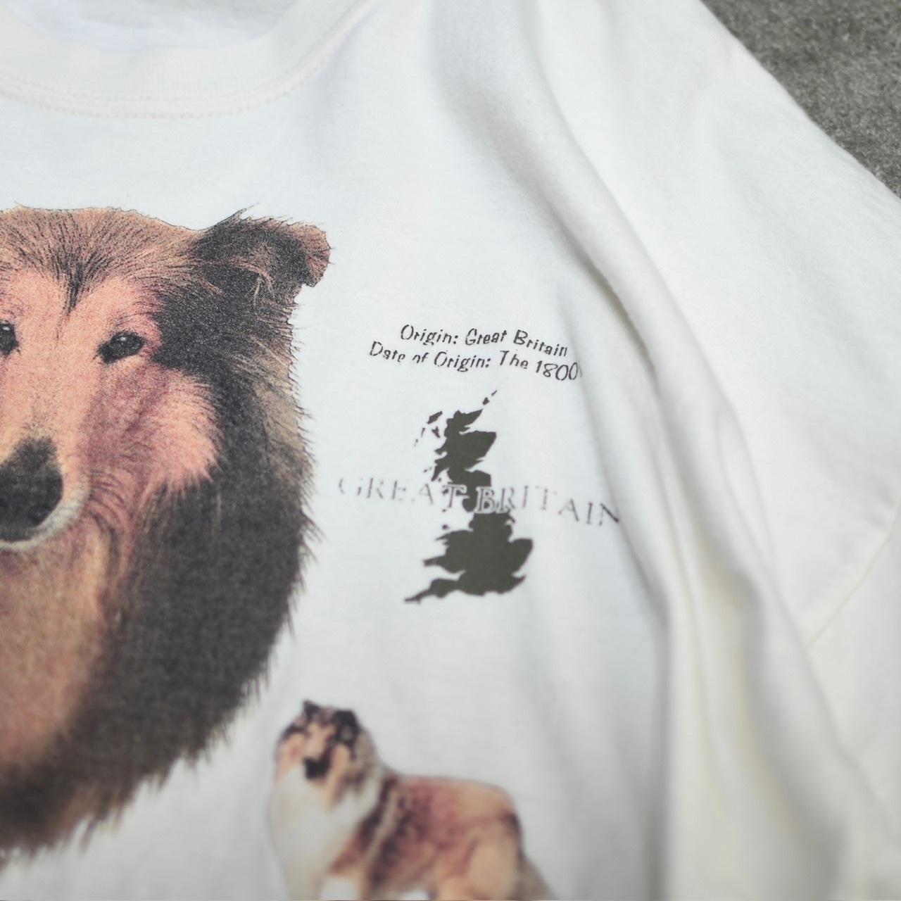 collie print tee