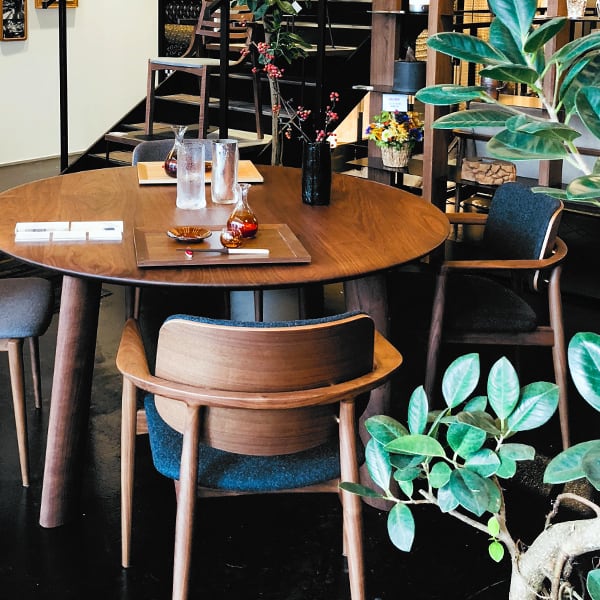 ロッキングチェア 【U-La】ロッキングアームチェア オーク 座面