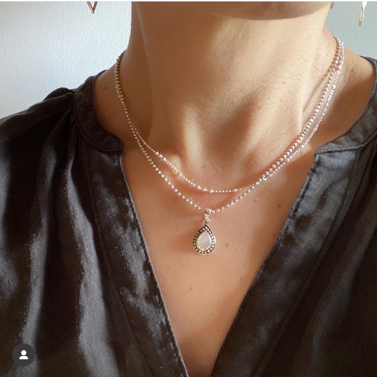 白蝶貝 ドロップネックレス | 【公式通販】鎌倉のシルバージュエリー