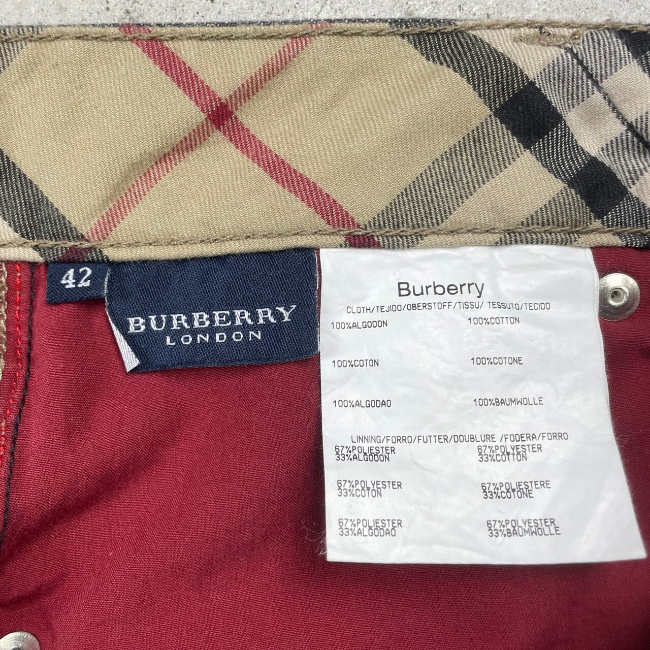 BURBERRY LONDON バーバリー ロンドン ブラックデニムパンツ