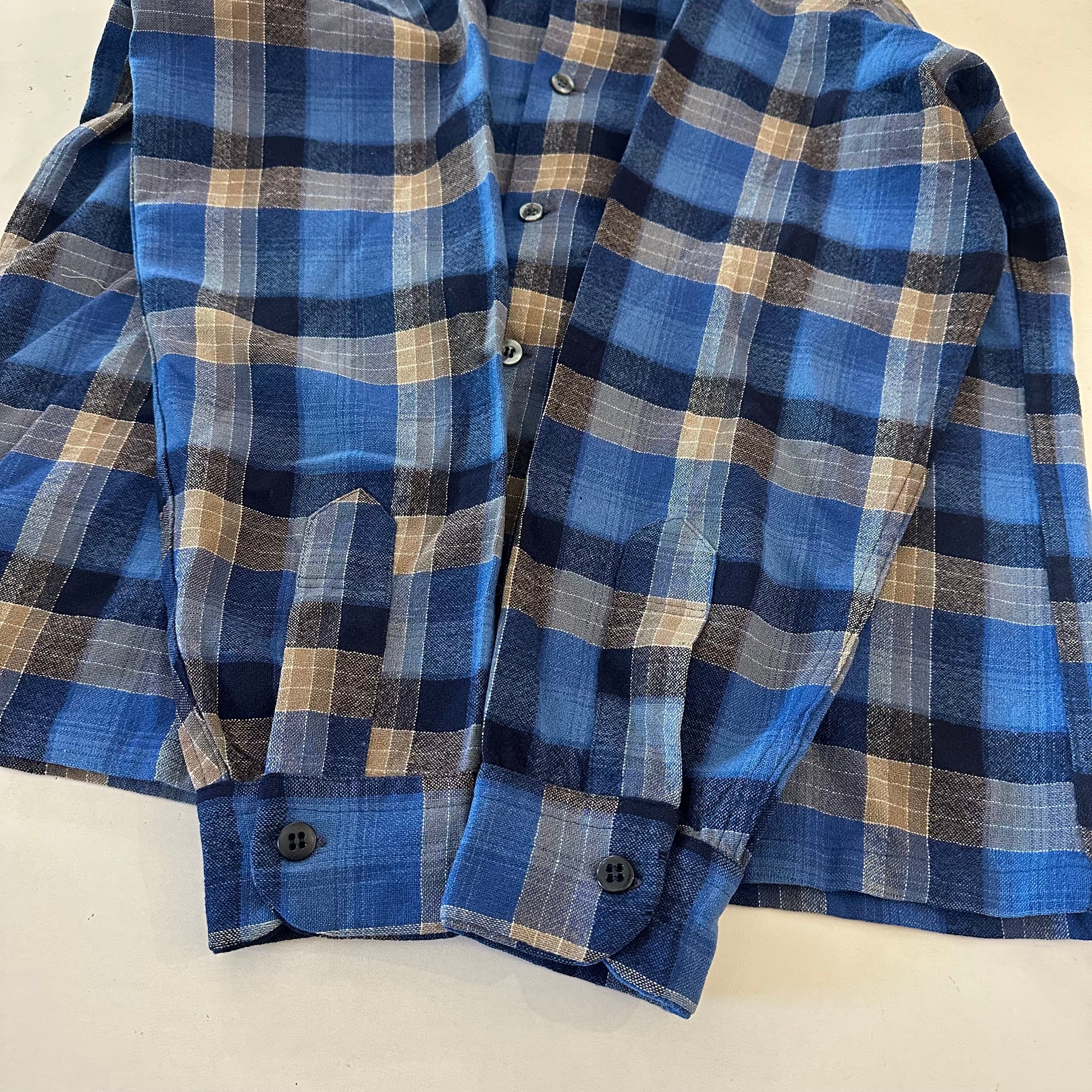 70s PENDLETON BOARD Shirt blue | BerBerJin Yuhodo