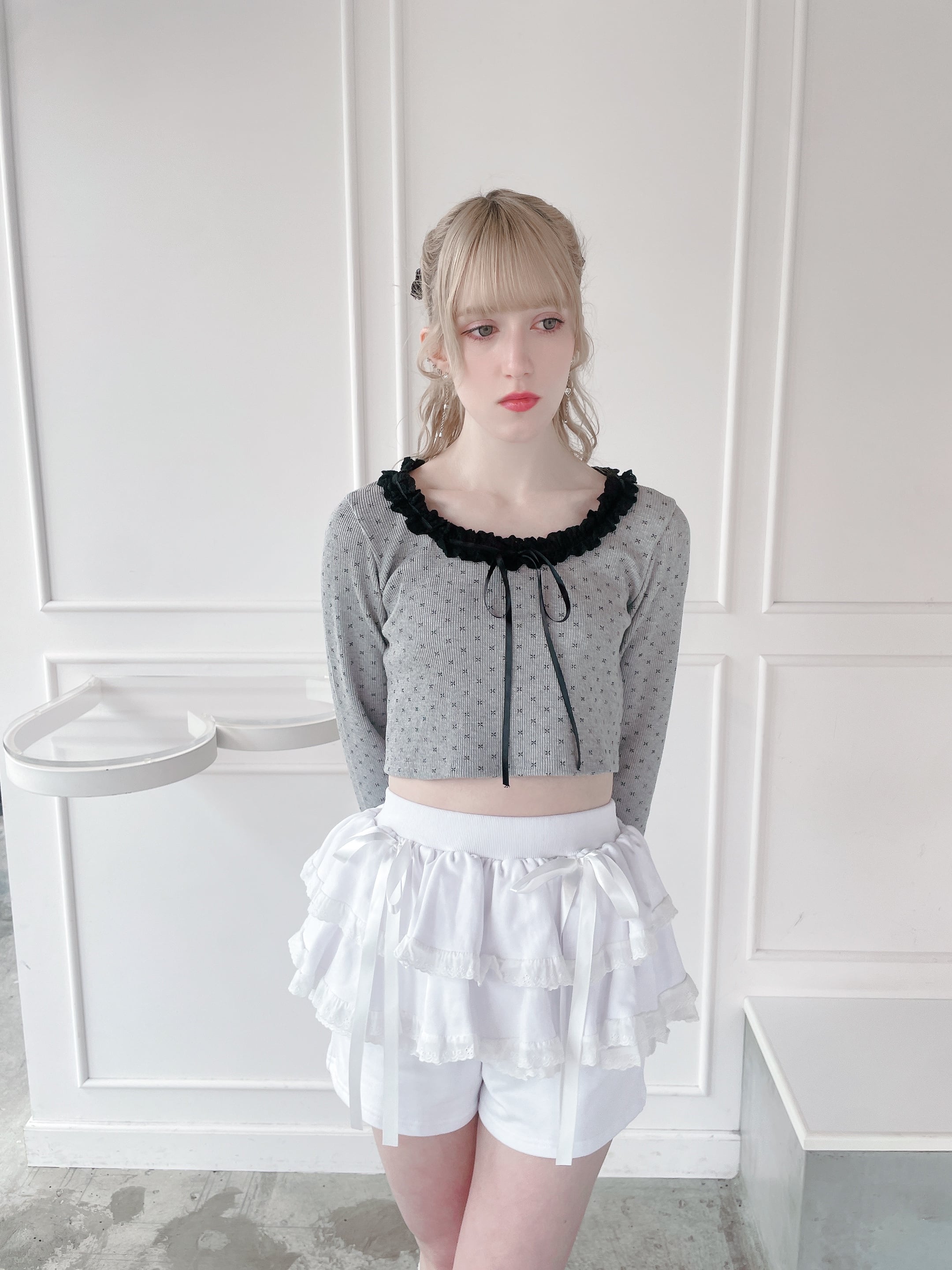 S/S ペプラムスウェットレースショートパンツ | lilLilly official