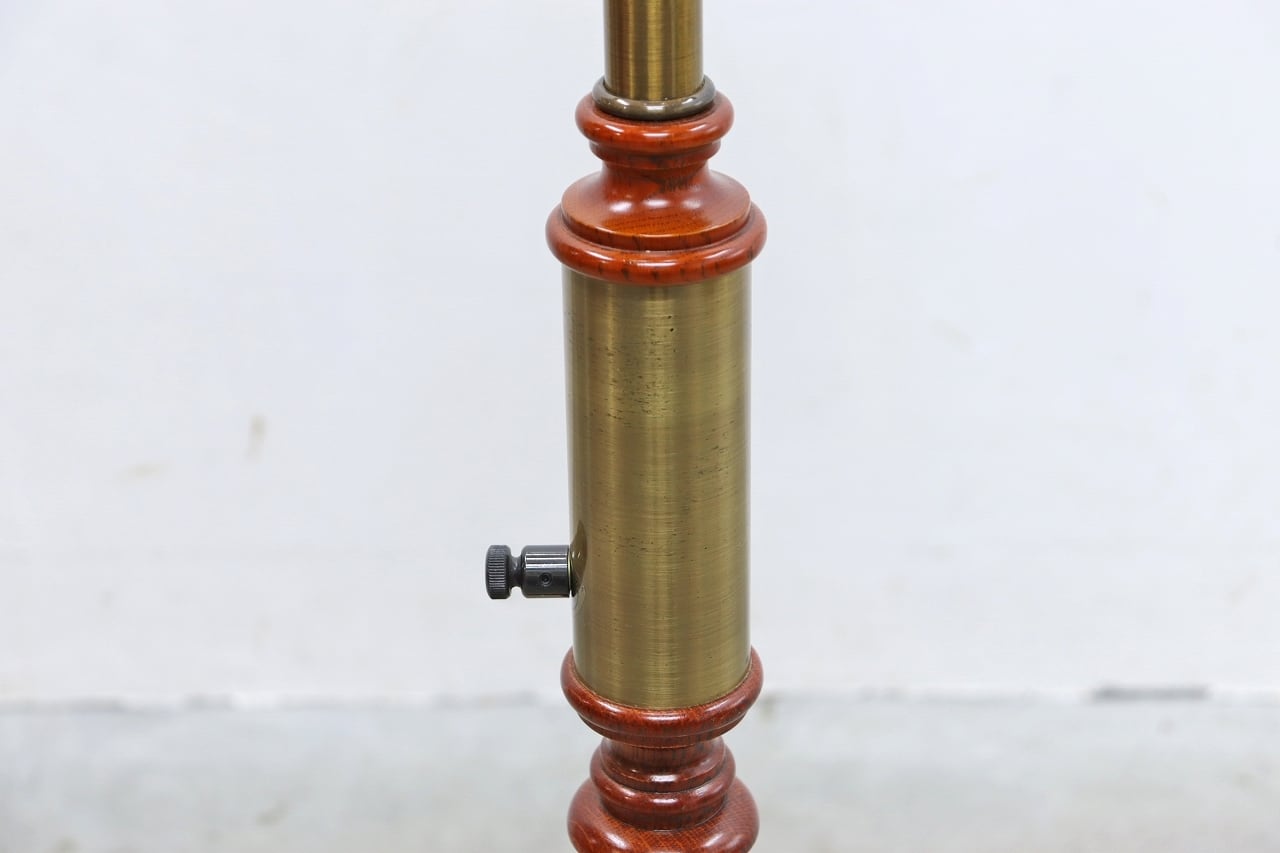 ヴィンテージ 池田製作所 調光付き フオーク材 フロアライト ランプ