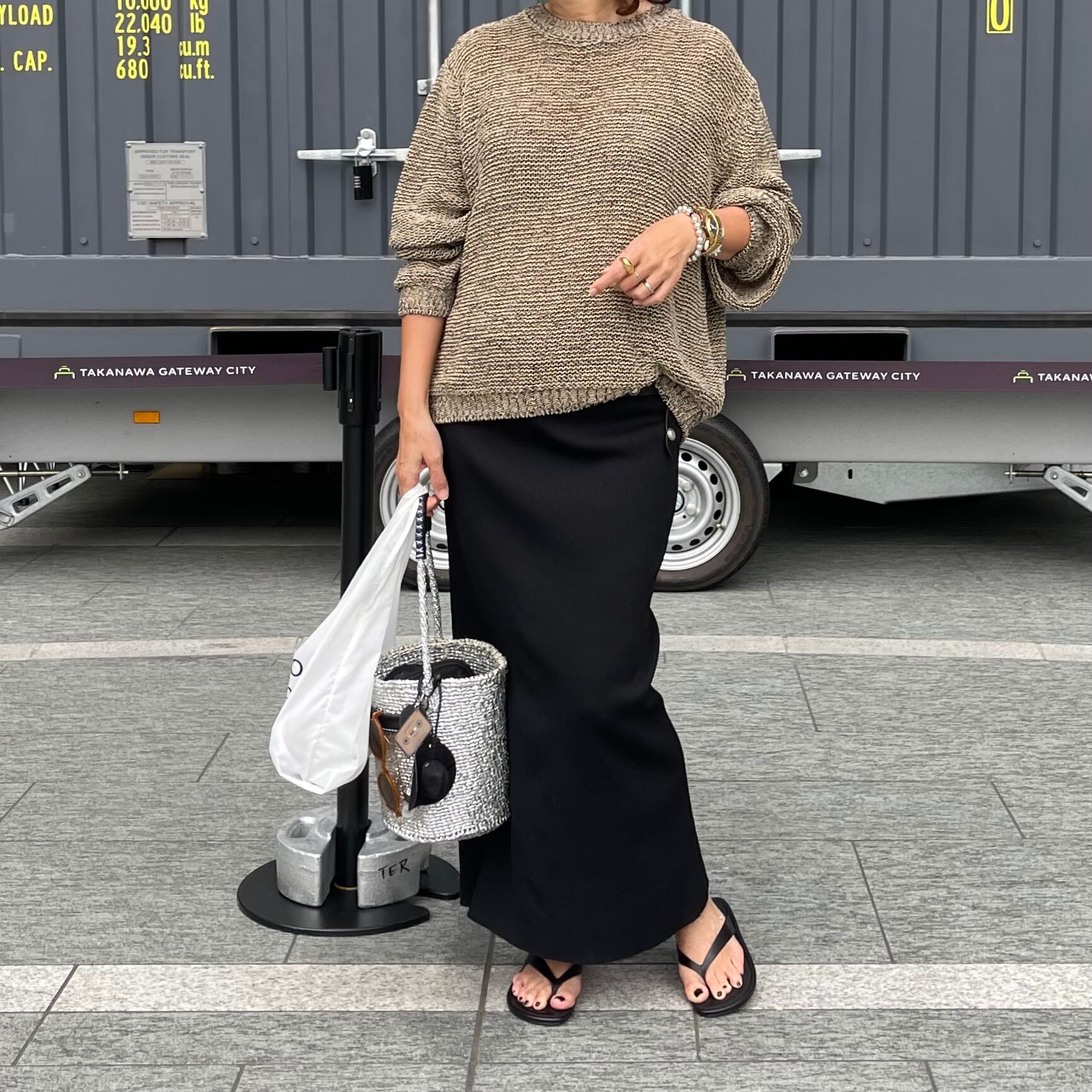 OVAL Shoulder Kago Bag / メガネホルダー＆選べるマルシェバッグ付