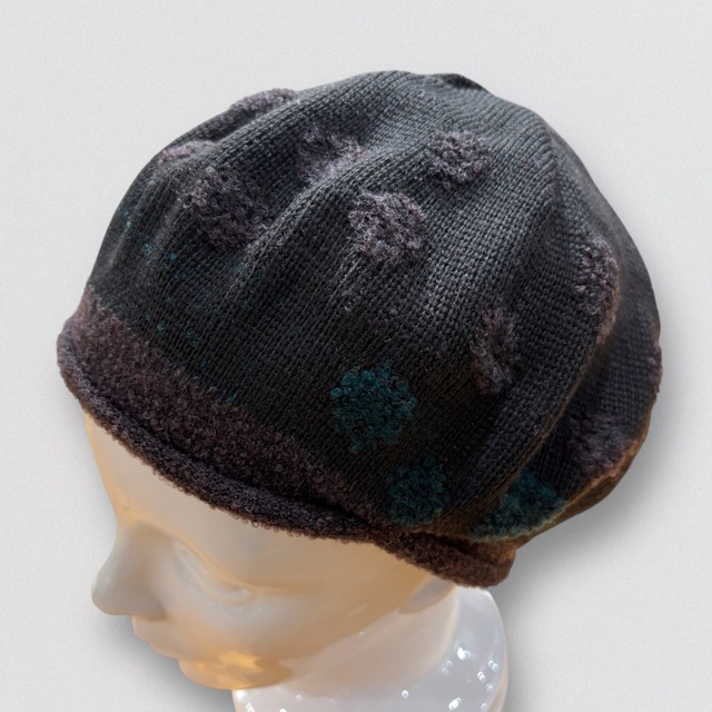 nume パイルジャガードニットベレー帽
