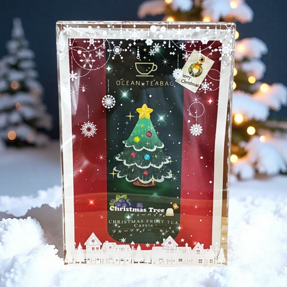 クリスマスオーナメントフルーツティー4p クッキーコースターセット