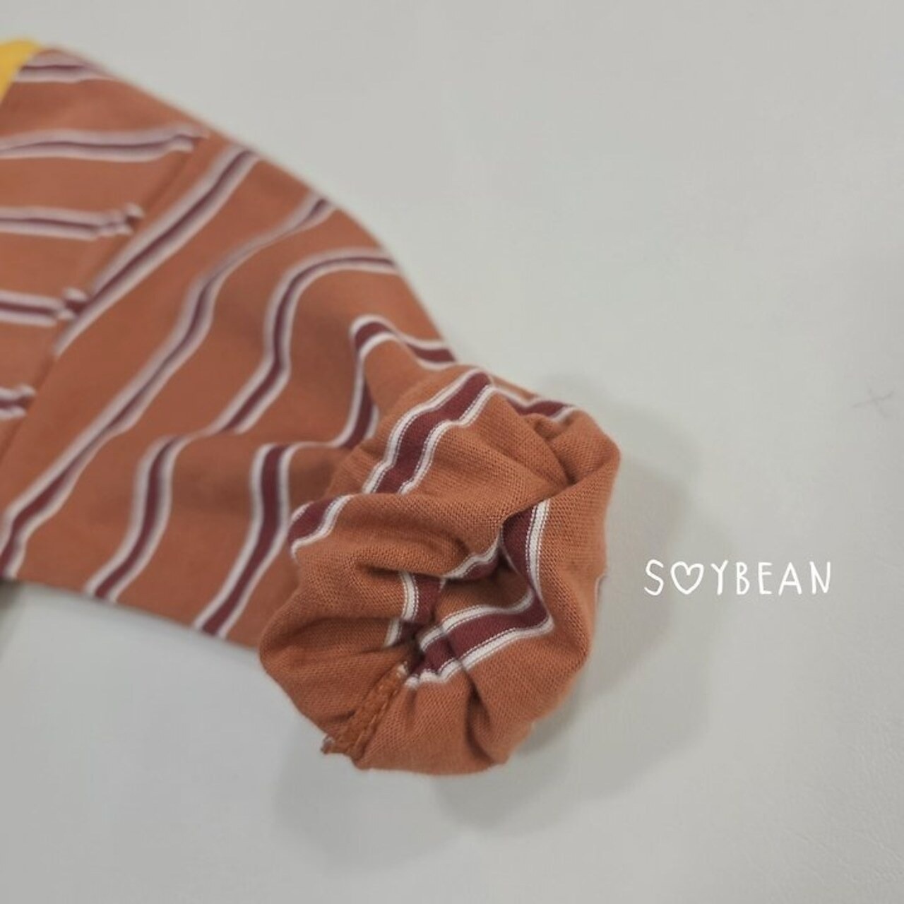 韓国子供服 / 26Autumn / soybean / ボーダー バター Tシャツ / キッズ服 / ジュニア服 / 秋服 *XS~JM*