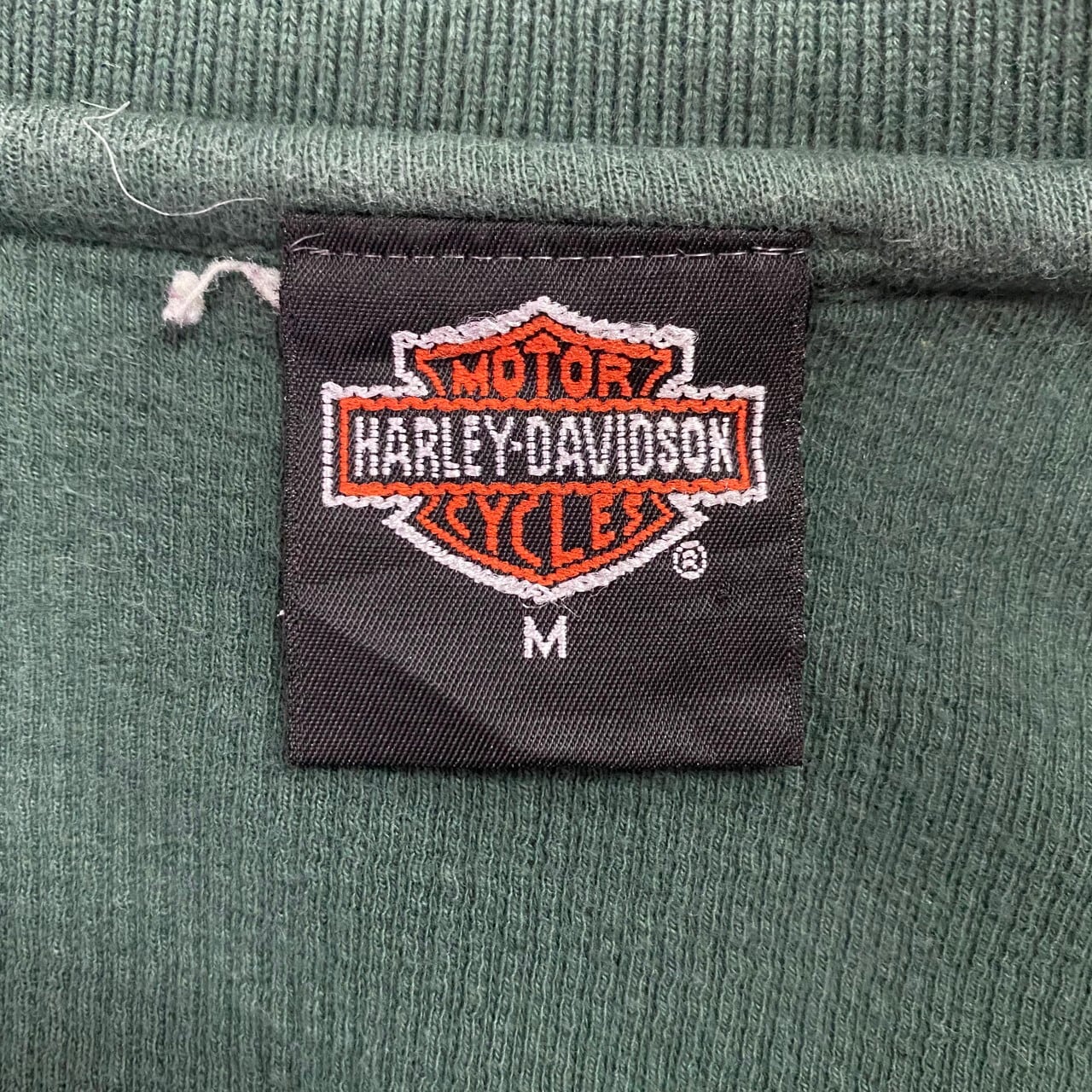 USA製 Harley-Davidson ハーレーダビッドソン ワンポイントロゴ 刺繍