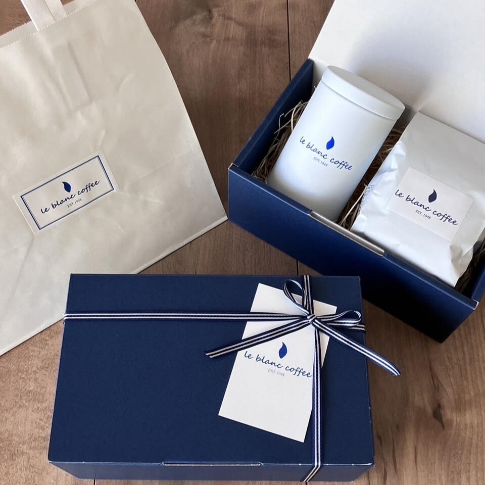 ギフトボックスS（ルブランスペシャルブレンド100g＋コーヒーギフト缶