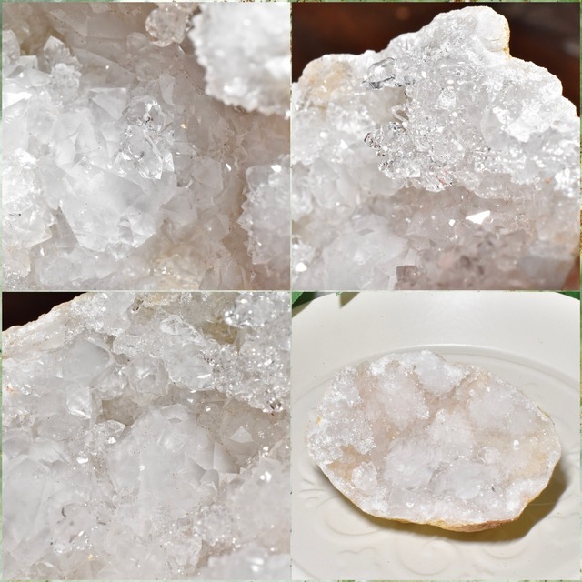 キラキラ輝く! 水晶ジオード 1個売り モロッコ産 CGD08