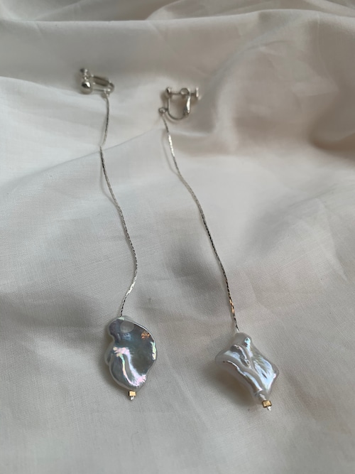 YURIKA_AKUTSU　bob. baroque pearl /silver925 (earring)