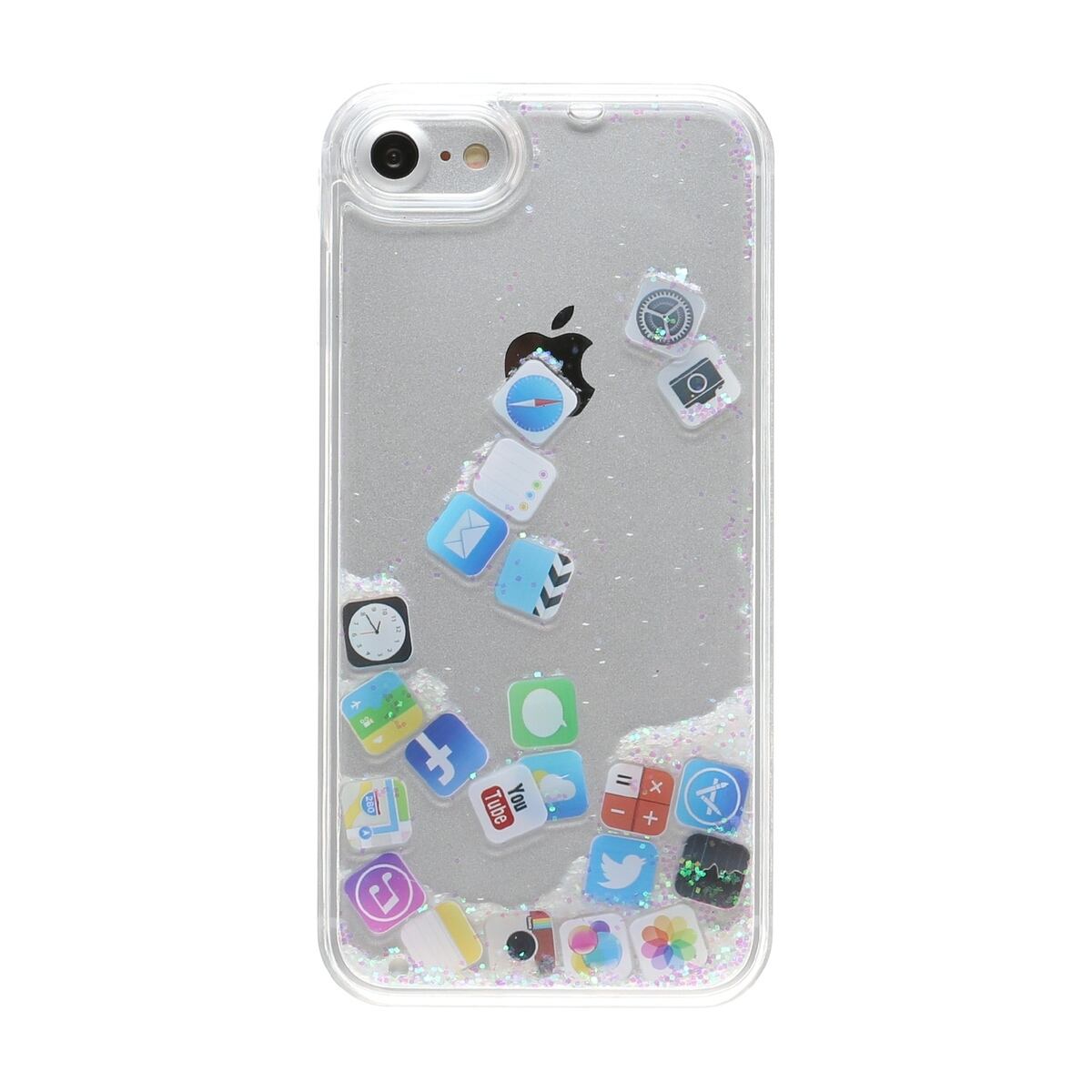 Iphone ケース 韓国 アプリ グリッター ラメ 個性的 面白い おもしろ クリア ケース 可愛い お洒落 Iphone7 8 Iphonex Xs Iphonexsmax セレクトショップオンリーユー