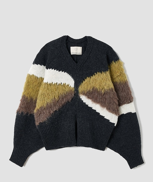 お問い合わせ商品【22AW】TELOPLAN テーロプラン/Bean Knit Top