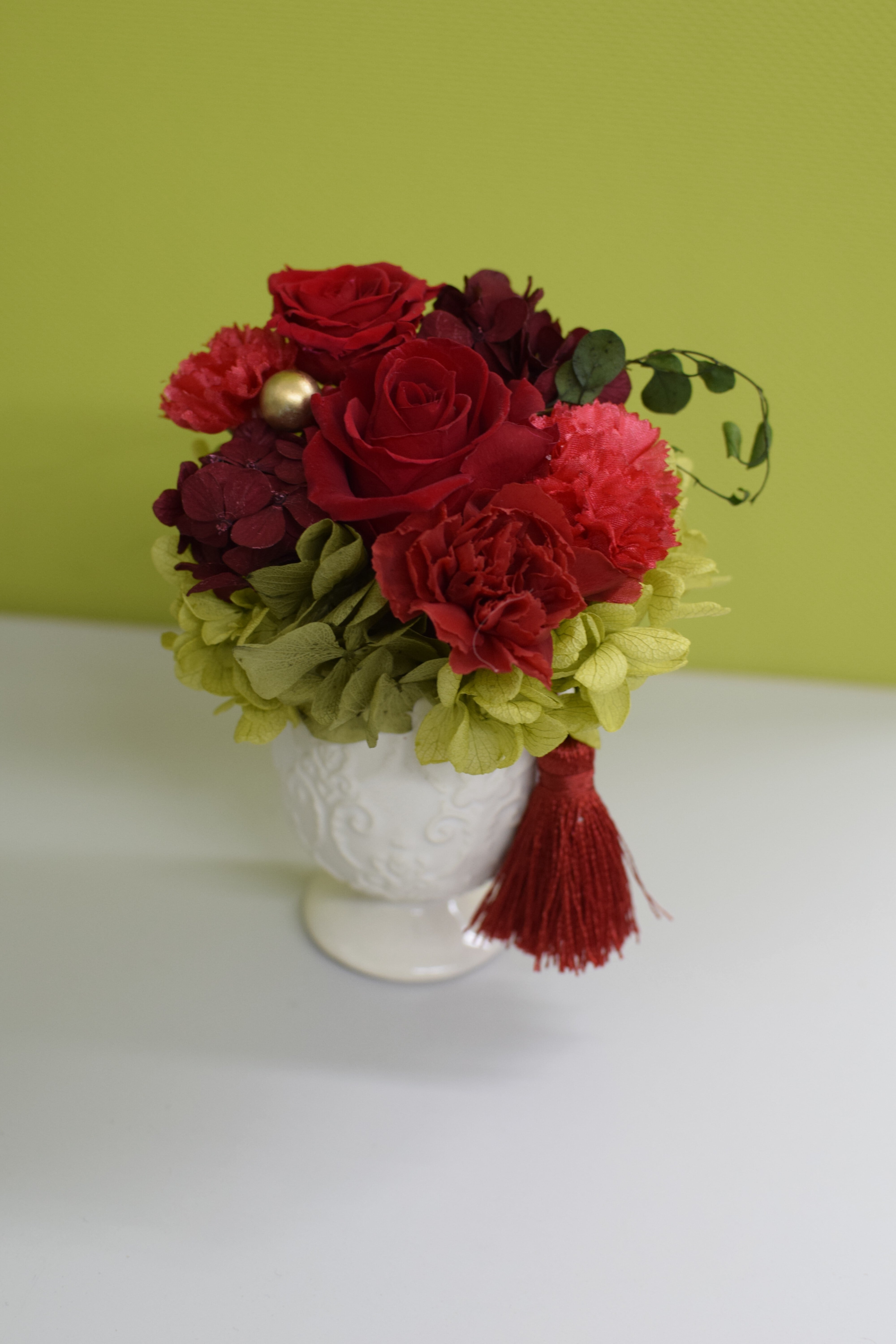 赤色バラの花瓶 約18cm 赤バラ 花瓶 赤色バラの花瓶 約18cm 花瓶フラワー・フラワーベース