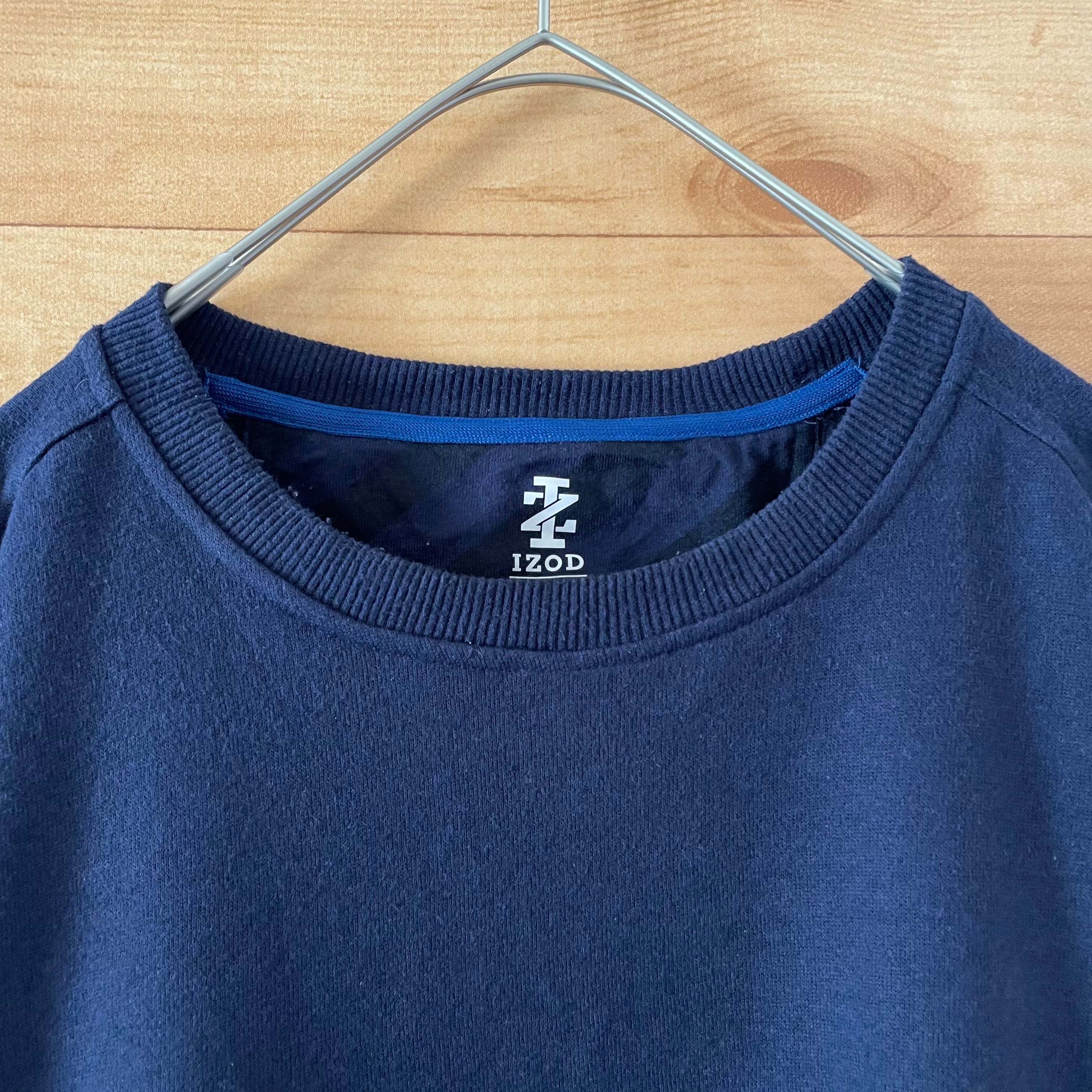 IZOD ロゴ刺繍 スウェット トレーナー 2XL ネイビー 紺色 海外