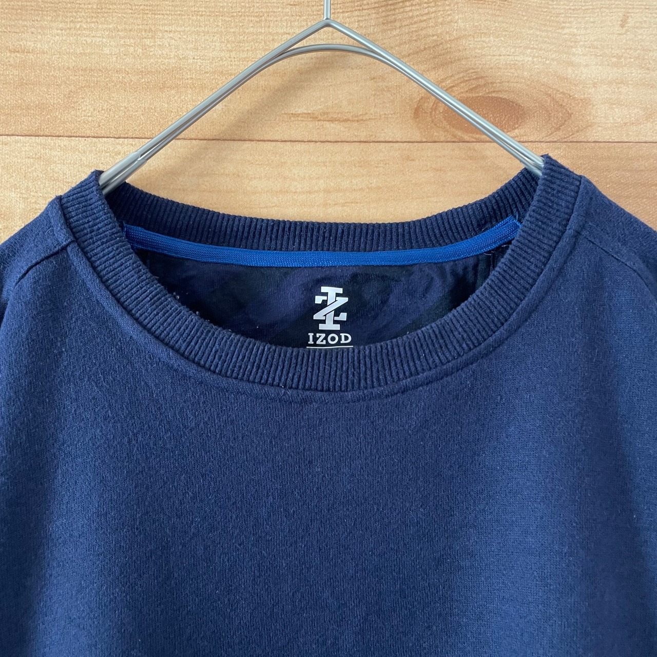 【IZOD】ワンポイントロゴ 刺繍ロゴ スウェット トレーナー XL ビッグシルエット アイゾッド US古着