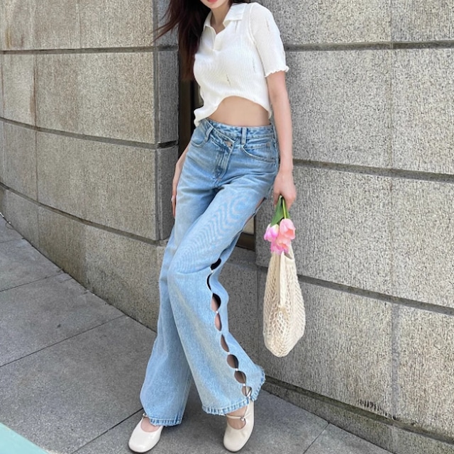 Cutout Denim Jeans KRE1991