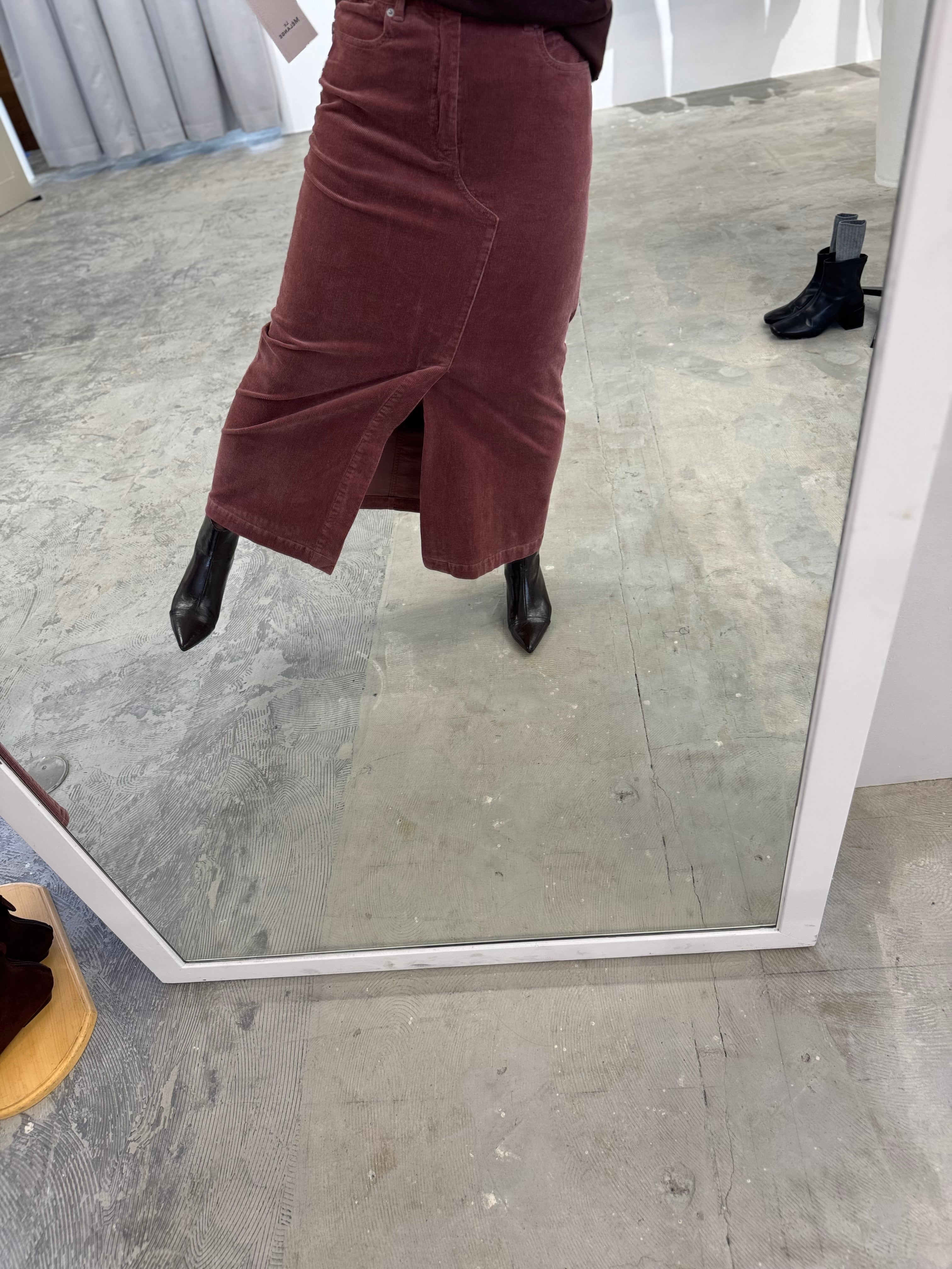 【LEMELANGE】ストレッチコーデュロイスカート 8553302