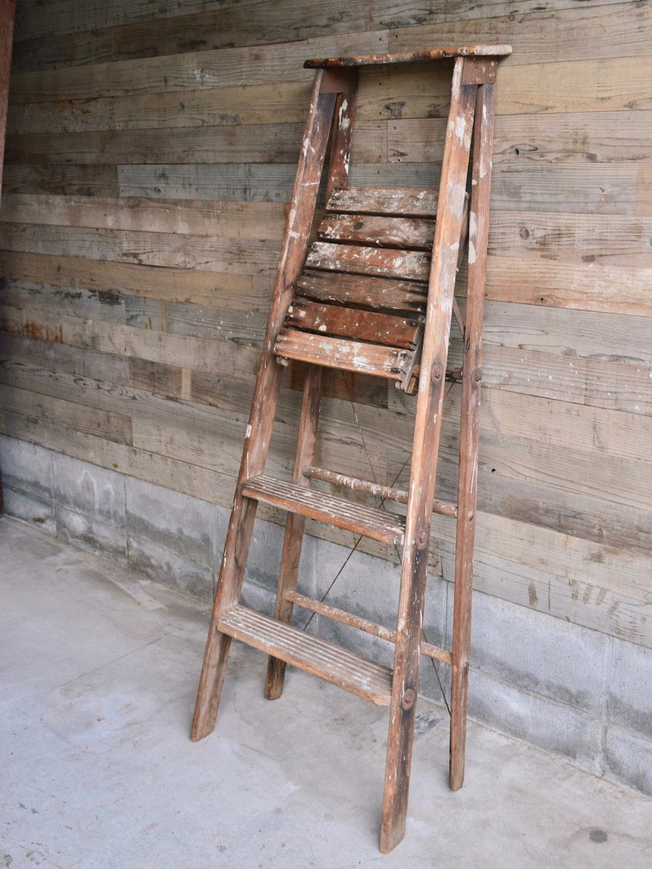 Antique wood ladder
