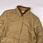 The Scotch House スコッチハウス 毛皮 ファー付き 中綿 ジャケット サイズ 40 /ベージュ系/レディース/三陽商会