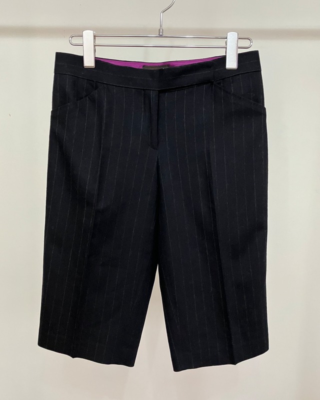 striped wool pants