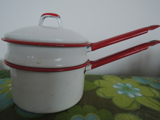 Enabel Double Boiler Pan　ホーローダブルボイラー　5000yen