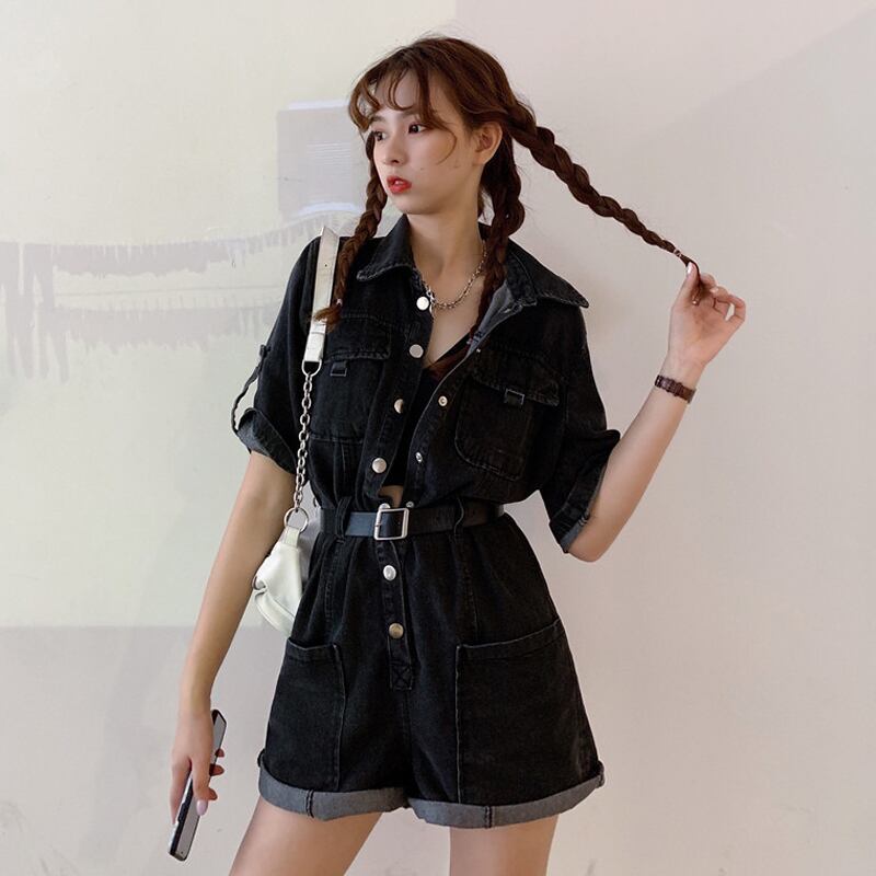 オーバーオール サマージャンプスーツ オールインワン ショーツ ワンピース 夏物 ブルマー 試着室47582055568