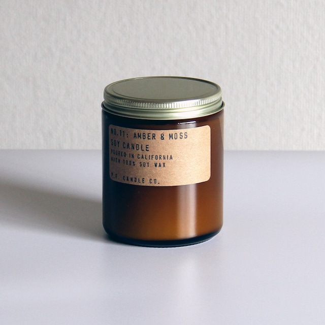 P.F.Candle Co. / 7.2oz Soy Wax Candle / 11 AMBER&MOSS