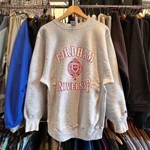 CHAMPION REVERSE WEAVE "FORDHAM" SWEAT SHIRT GRAY
