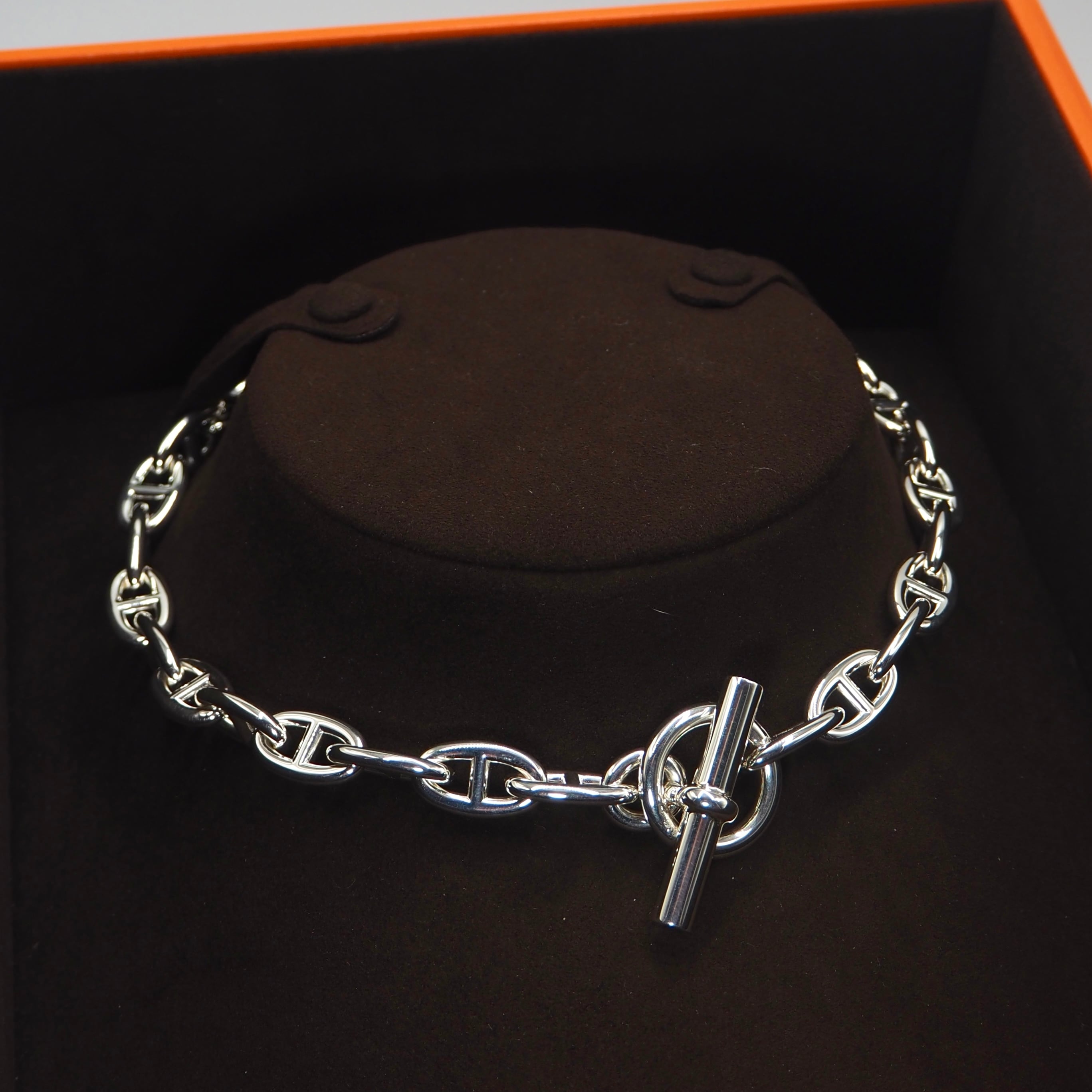 HERMES シェーヌダンクル GM ネックレス シルバー925 エルメス 付属品付き