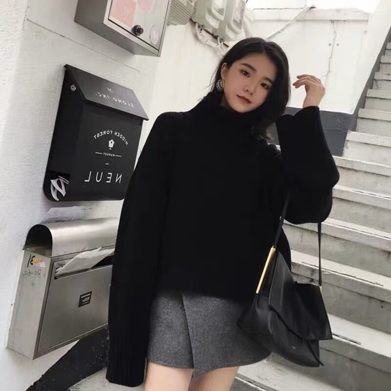 タートルネック　オーバーニット　AJ11009-9657