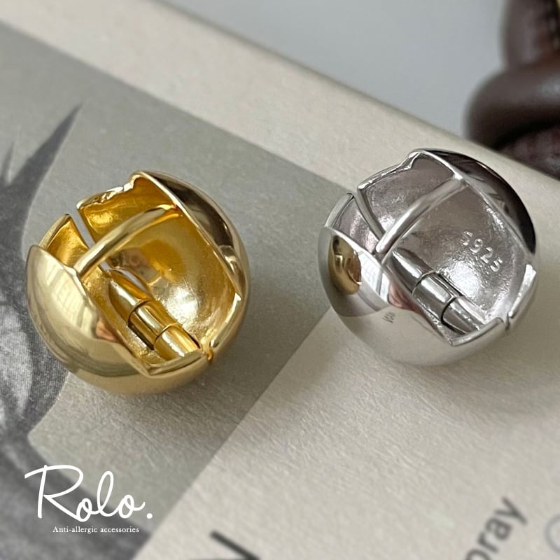 ラウンドボールピアス シルバー925 | Roloshop BASE店 ラウンドボールピアス シルバー925 | Roloshop BASE店