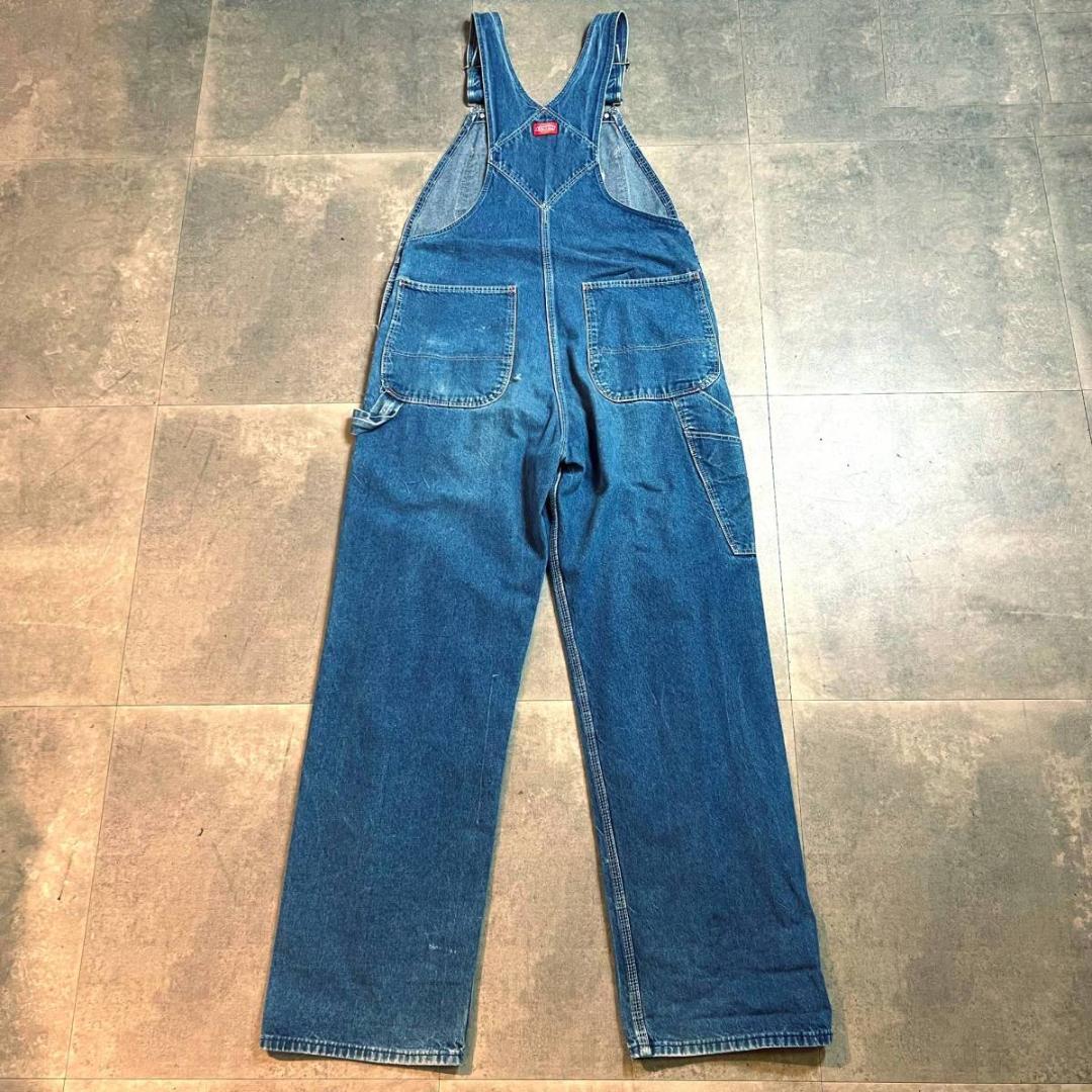 90's Made In USA Dickies Bib Overalls In Denim 36 / 90s USA