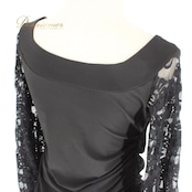 社交ダンス 衣装 スタンダード 上下セット ツーピース レッスンウェア パーティ衣装 ICHIOKU イチオク 黒 花柄 レース 長袖 フォーマル フォーマルウェア ワンピース 謝恩会 スカート 体型カバー おしゃれ おすすめ 可愛い パーティー ドレス ステージ衣装 クロスバック 伸縮性あり レディース スタイルアップ 高級感 着こなし 繊細なデザイン ブラック系