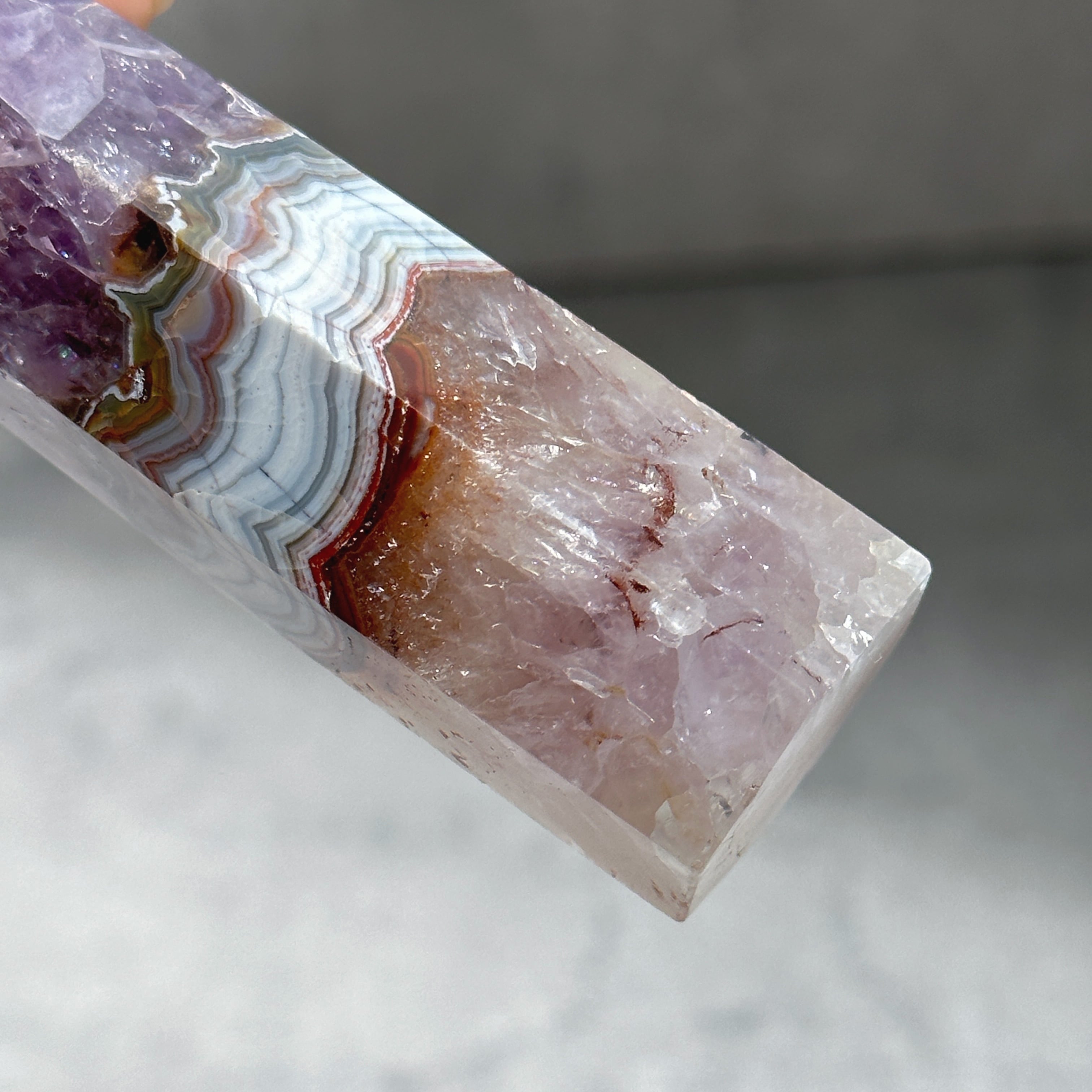 アメジスト×アゲート タワー42◇ Amethyst Tower ◇天然石・鉱物
