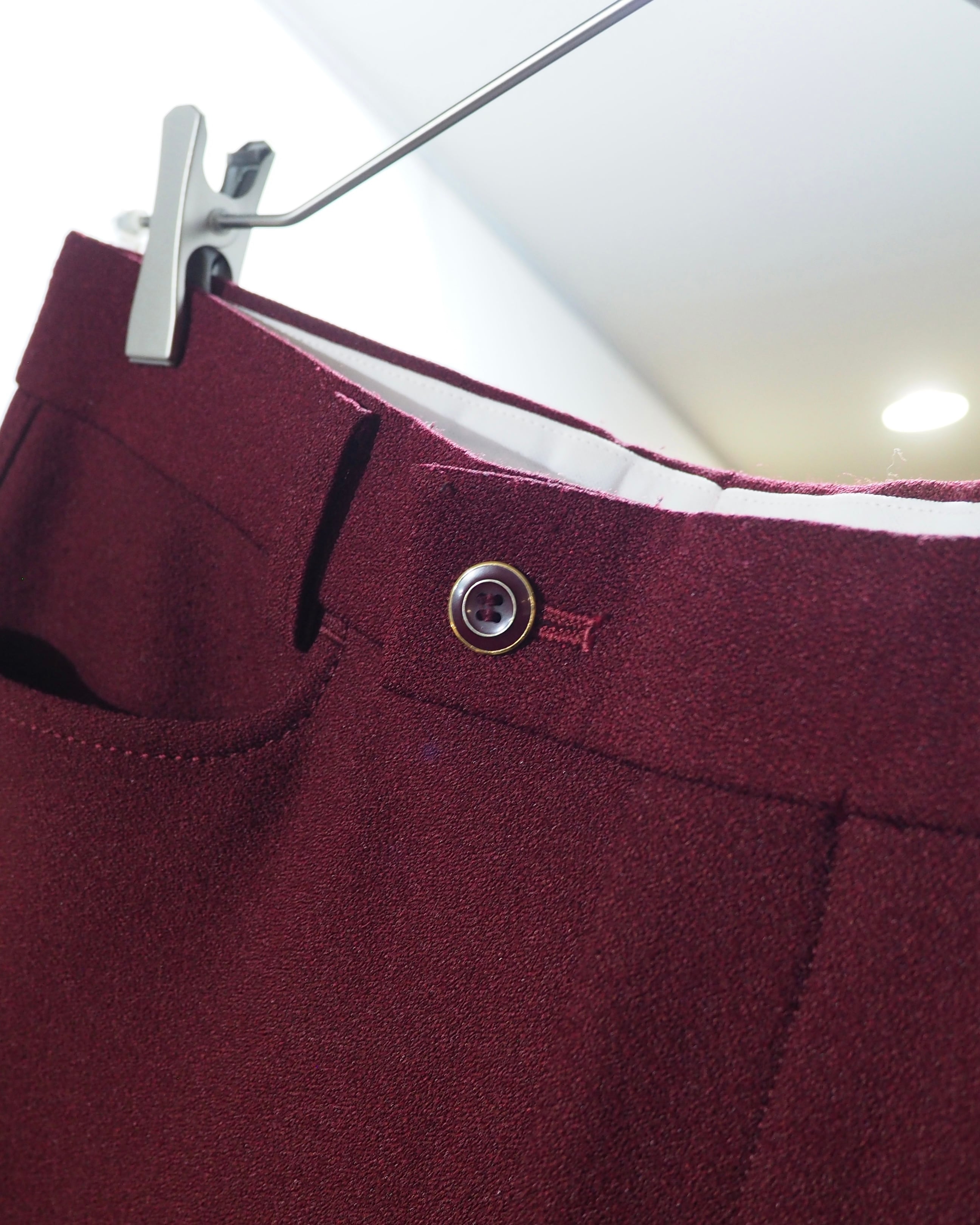 Beautiful Dark Bordeaux Color vintage Semi Flare Pants