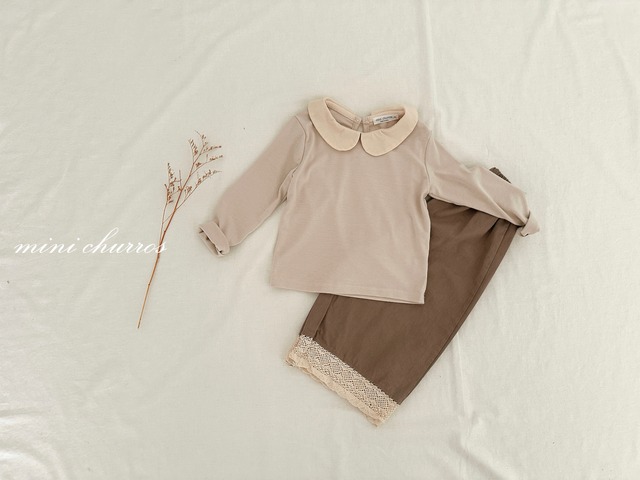 【即納】minichurros / lace wide pants