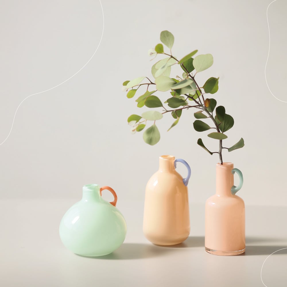 ガラス】TIANA フラワーベース | ジーフラットインテリアショップ