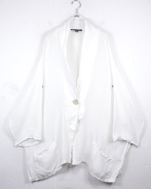 【Caka act2】“SAKS FIFTH AVENUE” Vintage Loose Linen Jacket