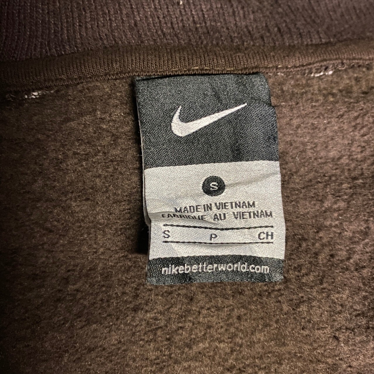 NIKE リーハイ大学 カレッジロゴ刺繍 ハーフジップ スウェット メンズS 