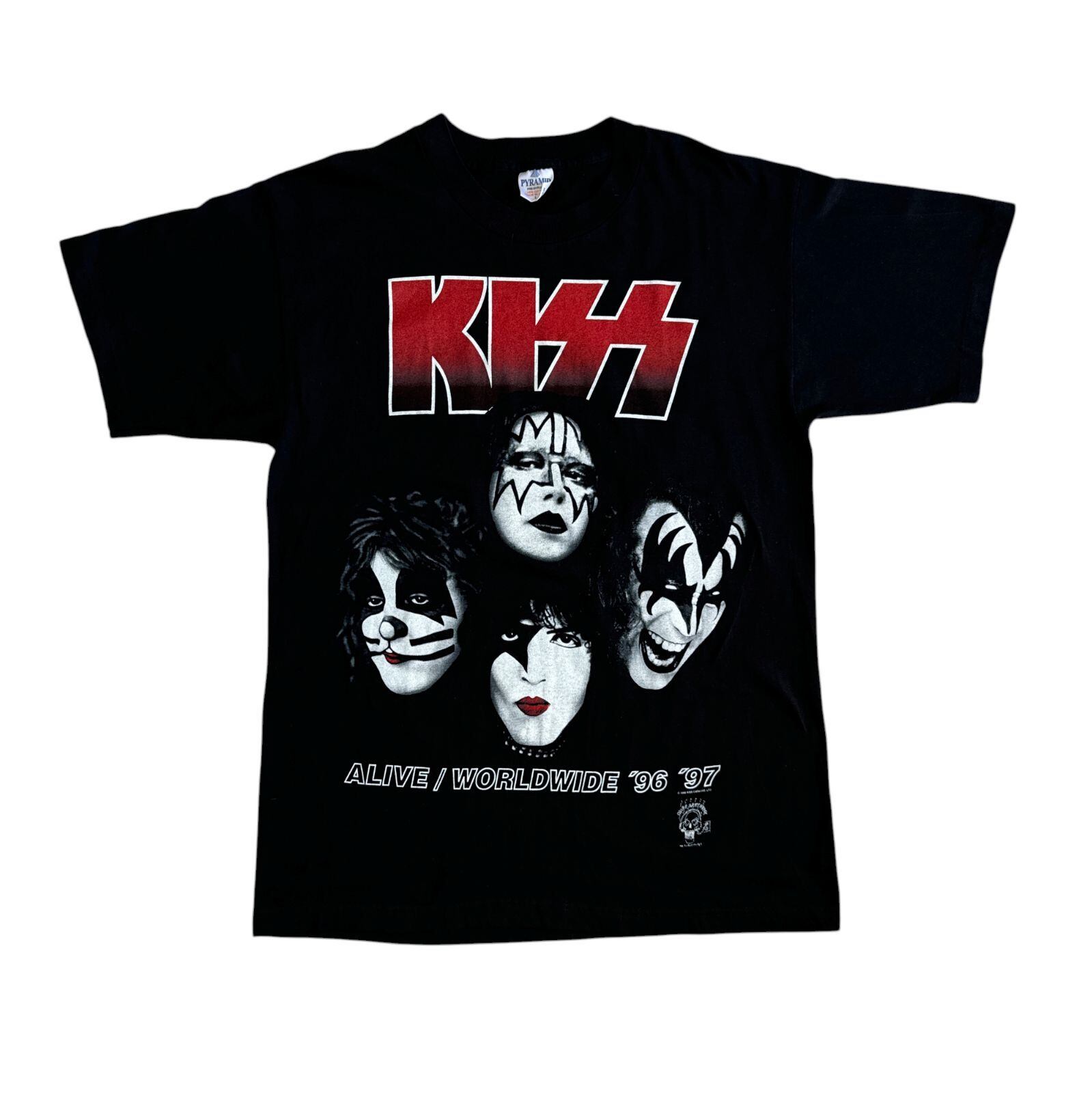 キッス KISS Tシャツ GILDAN KISS × GILDAN】 バンドTシャツ ツアーT ブラック【233】 | PAY ID