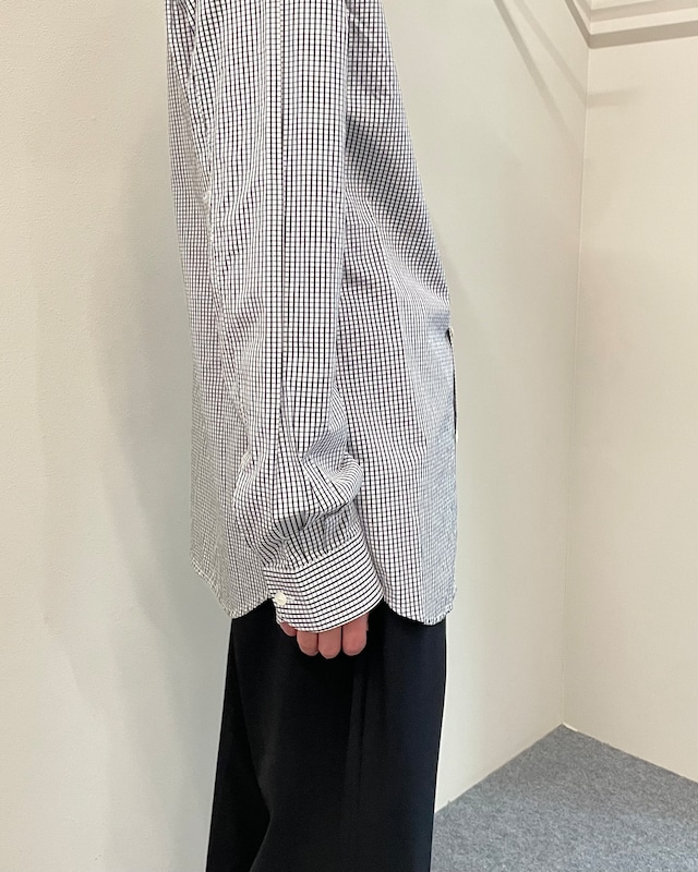 【00s helmut lang】basic gingham check shirt/ Kyoto store