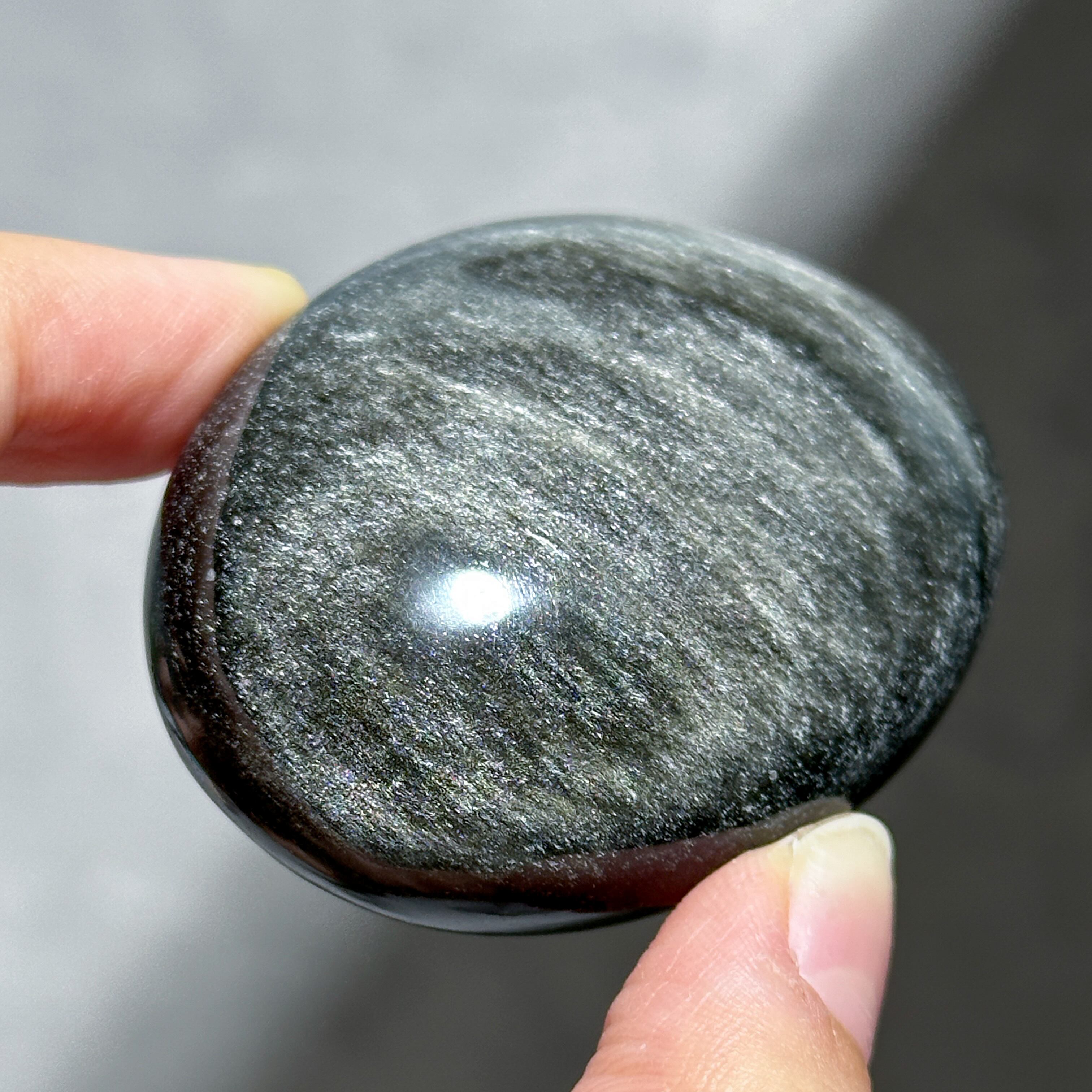 シルバーオブシディアン パーム シルバーオブシディアン パーム72◇Silver obsidian◇天然石・鉱物