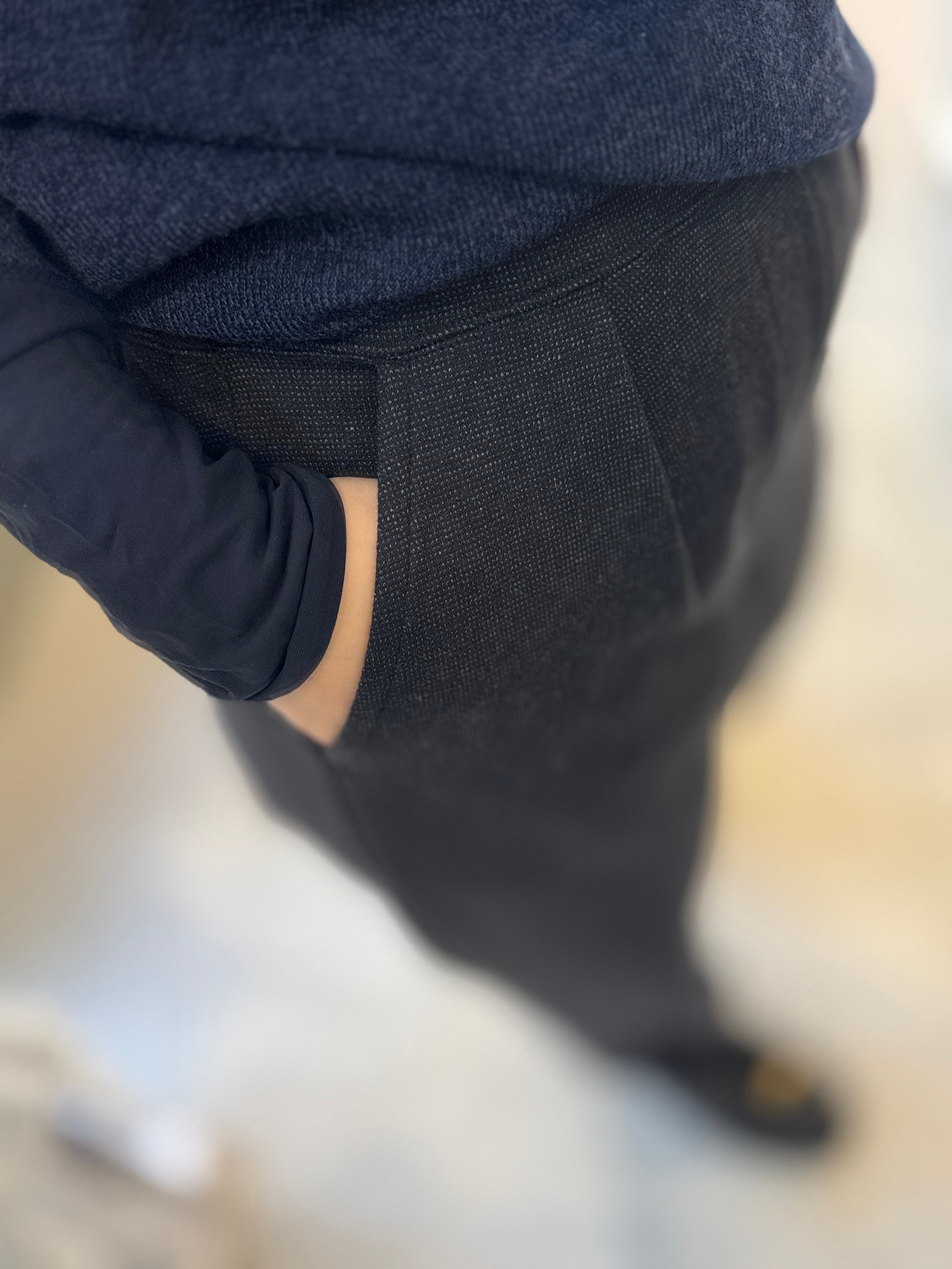 【LEMELANGE】ウールコットンパンツ　セットアップ可