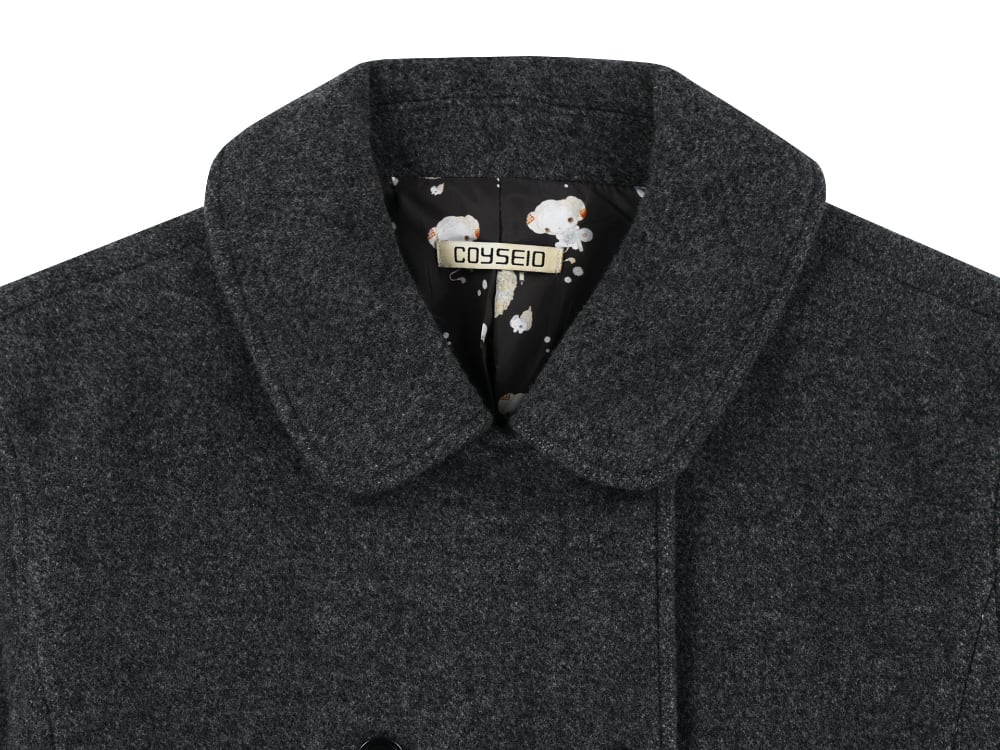 COYSEIO] COY DOUBLE COAT GREY 正規品 韓国ブランド 韓国通販 韓国