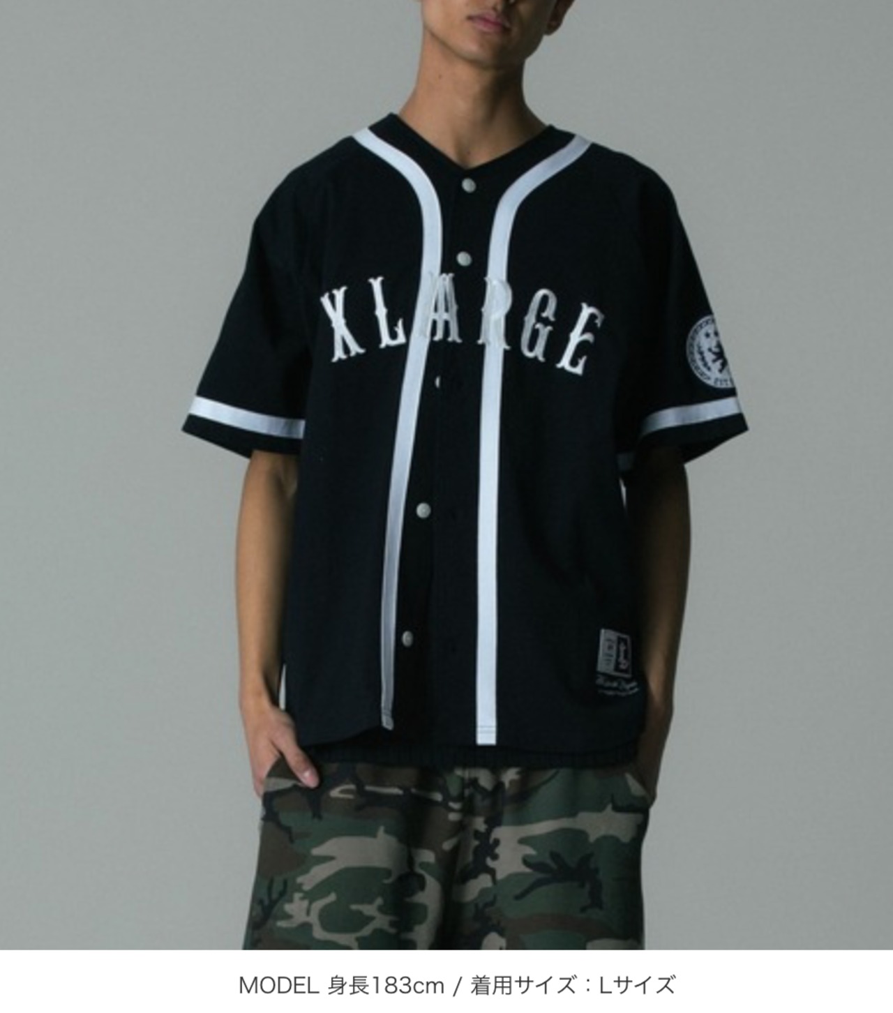 XLARGE】BASEBALL JERSEY ベースボールシャツ【エクストララージ