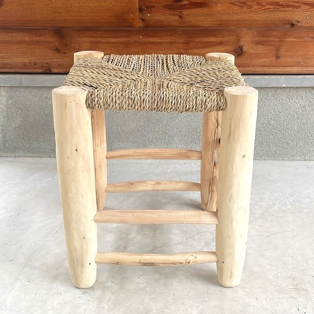 Moroccan wooden chair モロッコ ドーム木椅子 w34×32×h40cm (2)