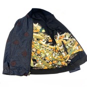 【bomber49】Msize 再構築リバーシブル着物ボンバー KIMONO reversible BOMBER JACKET