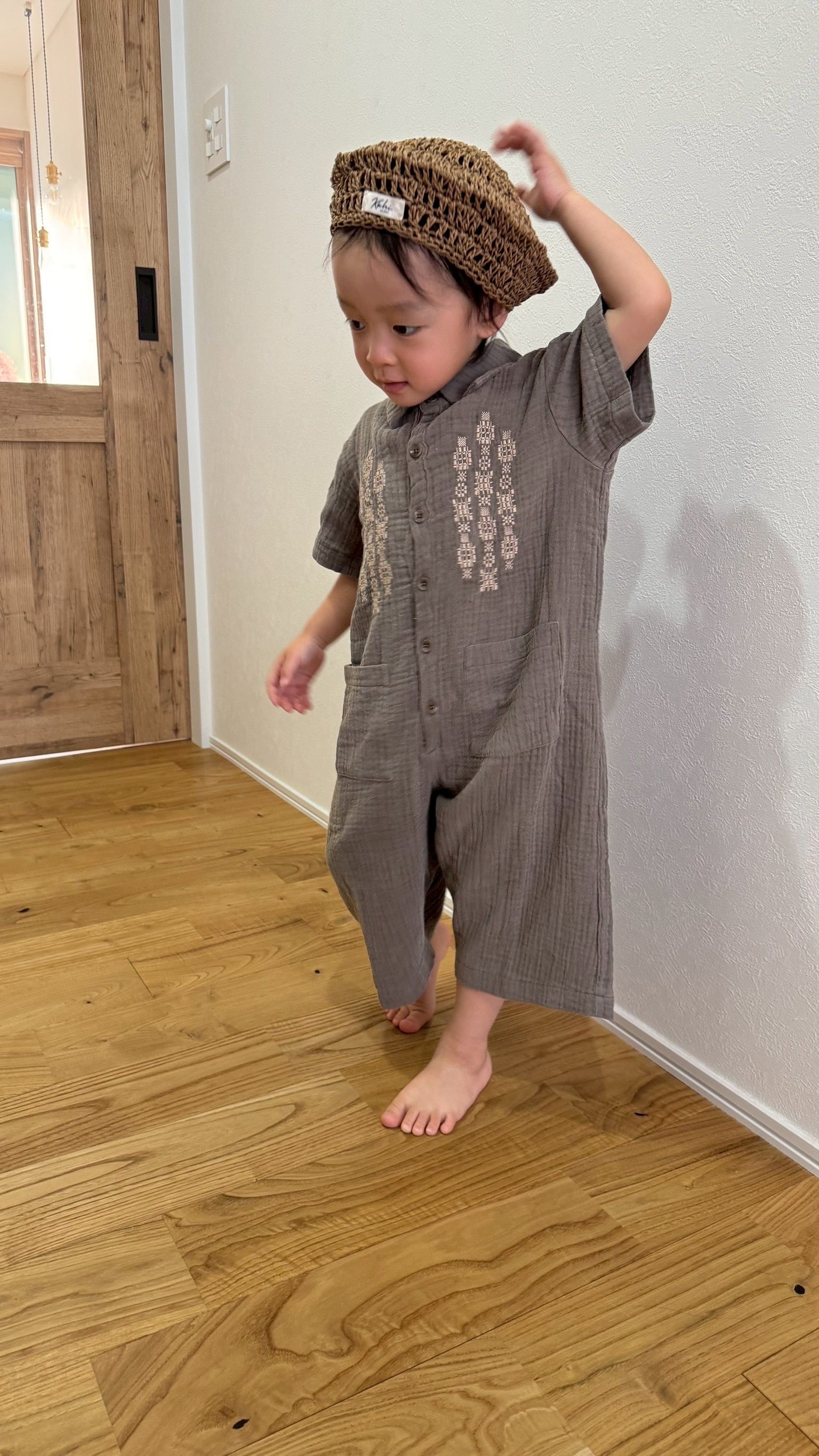MABLI 小人 12M mabli】FOLK OVERALLS - KOALA/ 12m.18m.2y. | Pay ID