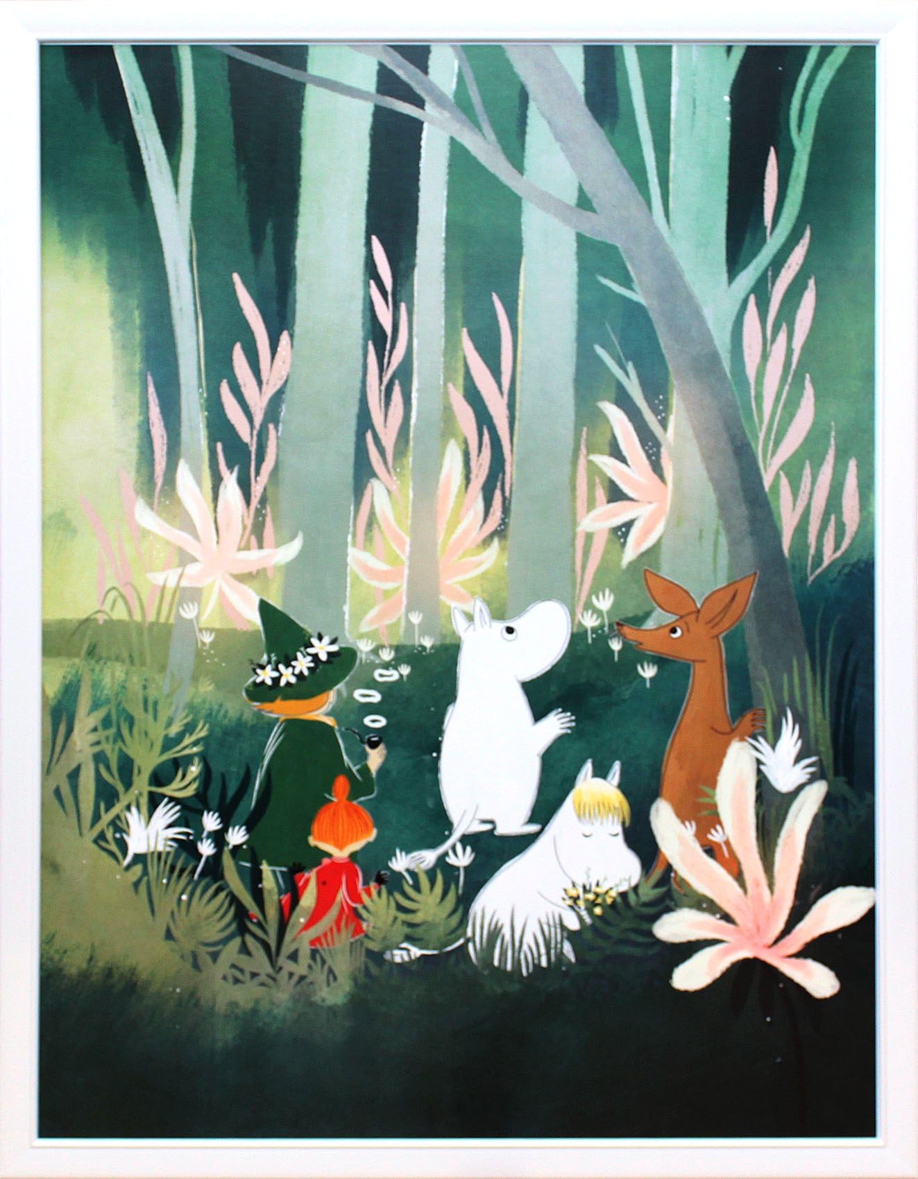 ムーミン 北欧 Karto「森の中のムーミンと仲間達」送料無料 フレーム